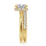 14K Yellow Gold Diamond Wedding Band - 0.35 ct