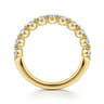 14K Yellow Gold Diamond Wedding Band - 0.8 ct
