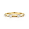 14K Yellow Gold Diamond Wedding Band - 0.3 ct