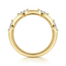 14K Yellow Gold Diamond Wedding Band - 0.3 ct