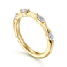 14K Yellow Gold Diamond Wedding Band - 0.3 ct