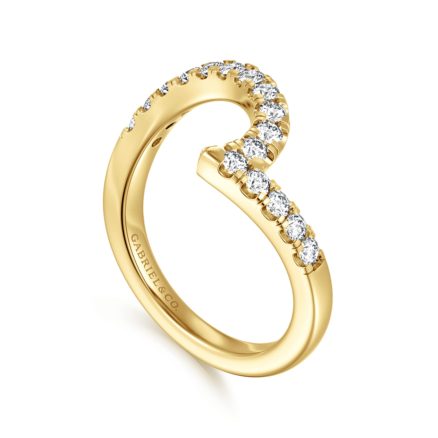 14K Yellow Gold Diamond Wedding Band - 0.4 ct - Shot 3