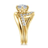 14K Yellow Gold Diamond Wedding Band - 0.4 ct