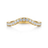 14K Yellow Gold Diamond Wedding Band - 0.3 ct