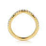 14K Yellow Gold Diamond Wedding Band - 0.3 ct