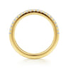 14K Yellow Gold Diamond Wedding Band - 0.25 ct