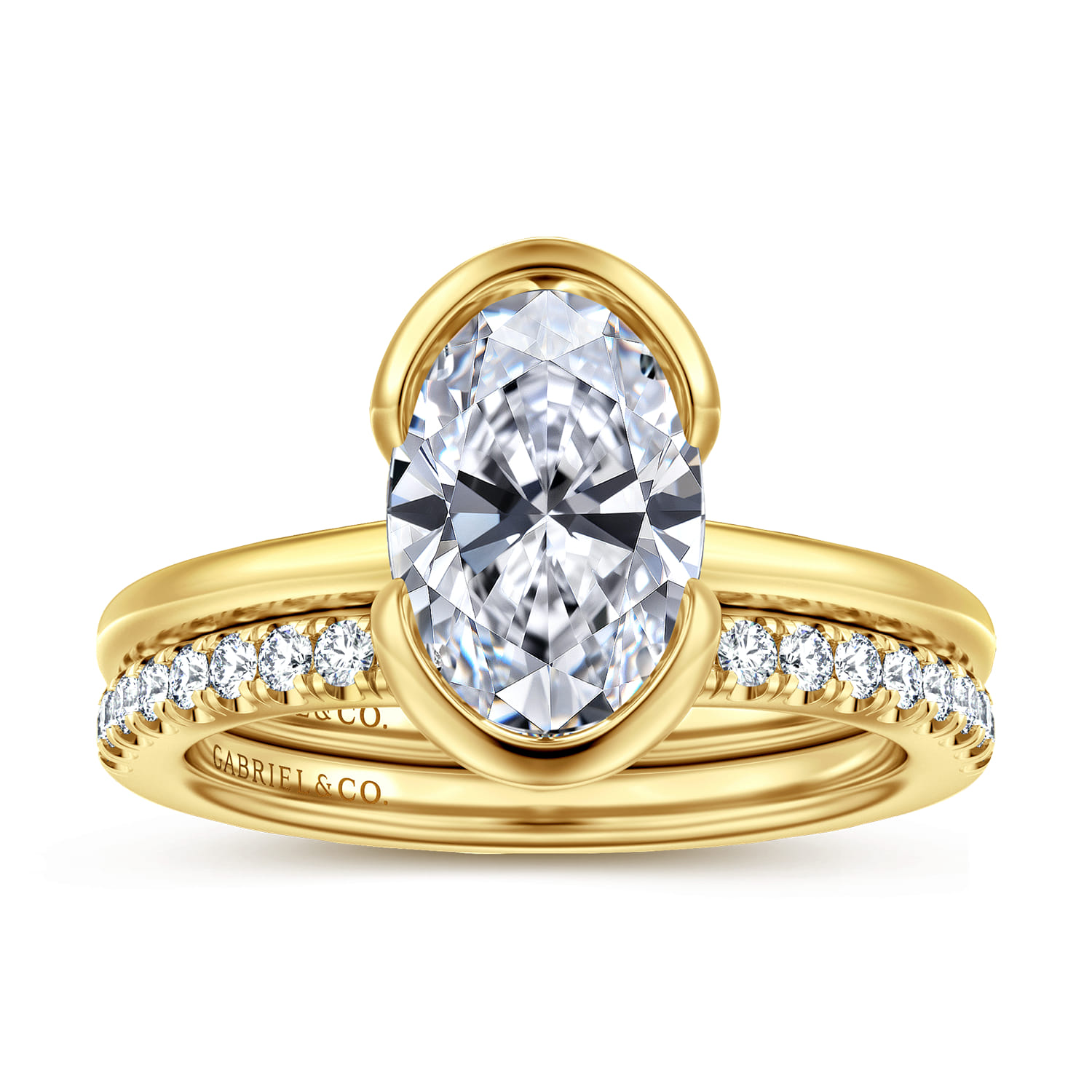 14K Yellow Gold Diamond Wedding Band - 0.25 ct - Shot 4