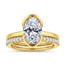 14K Yellow Gold Diamond Wedding Band - 0.25 ct