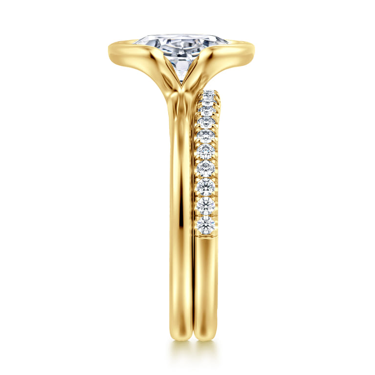 14K Yellow Gold Diamond Wedding Band - 0.25 ct - Shot 5