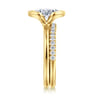 14K Yellow Gold Diamond Wedding Band - 0.25 ct
