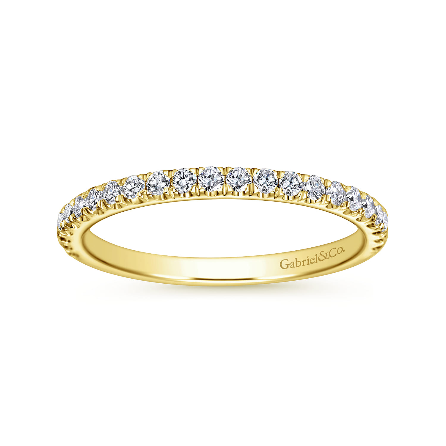 14K Yellow Gold Diamond Wedding Band - 0.31 ct - Shot 5