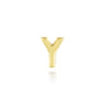 14K Yellow Gold Diamond Y Initial Locket Charm - 0.03 ct