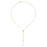 14K Yellow Gold Diamond Y Knot Necklace - 0.11 ct