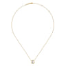 14K Yellow Gold Diamond Z Initial Pendant Necklace - 0.06 ct