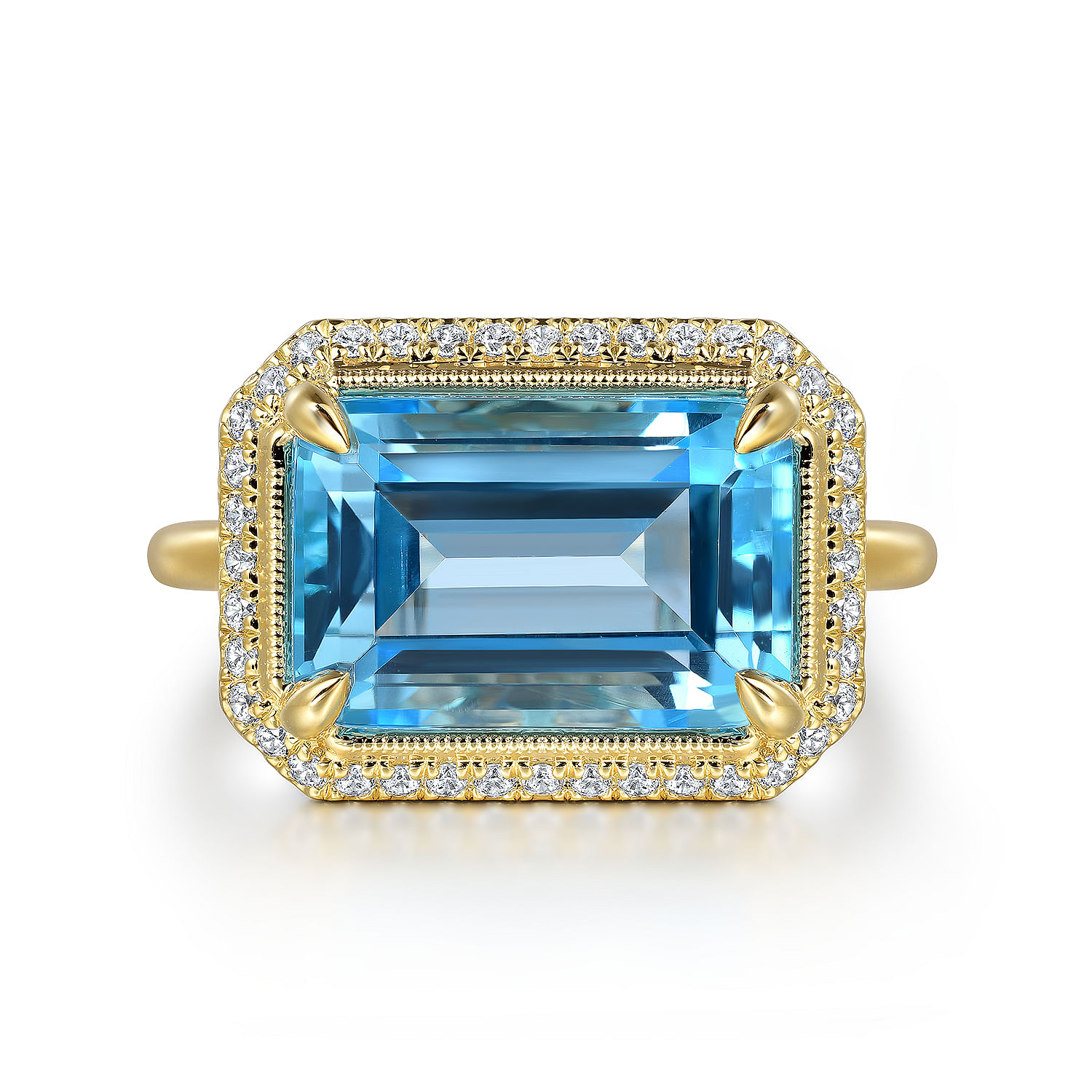 Buy Blue Topaz Rings | December Birthstone Rings | Gabriel & Co.