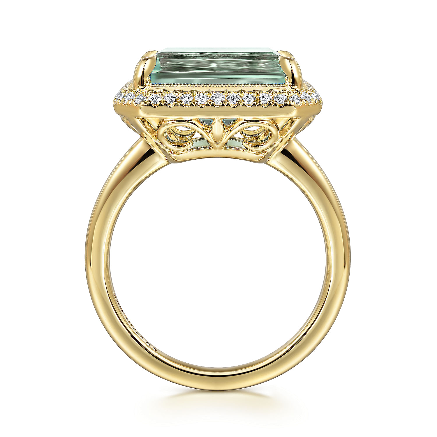 【新品】AMY O★デリカテッドラリット(ゴールド) 14k Yellow Gold Signet Color [Ring Type]. SKU LR52481Y45GA