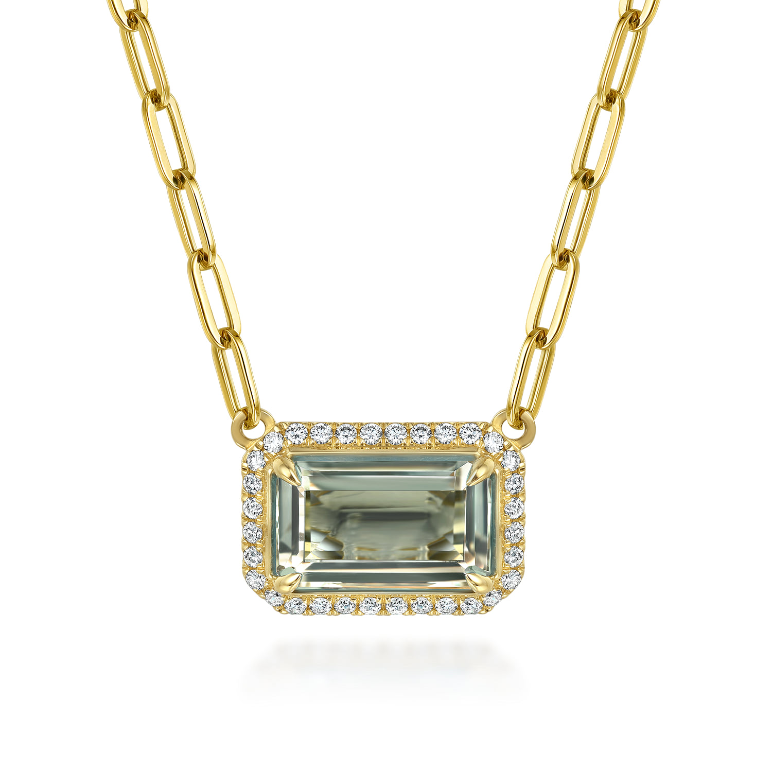 14k Yellow Gold Pendant Color Necklace. SKU: NK7468Y45GA | Gabriel