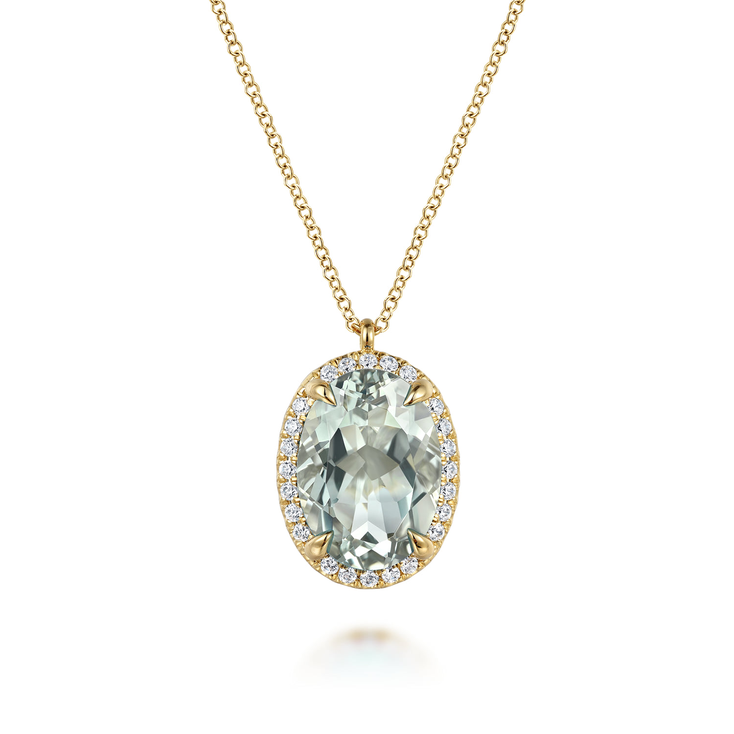 14k Yellow Gold Pendant Color Necklace. SKU: NK7459Y45GA | Gabriel