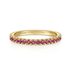 14K Yellow Gold Diamond and Pink Tourmaline Ladies Ring