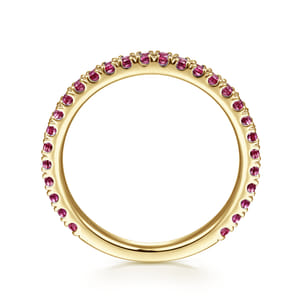 14K Yellow Gold Diamond and Pink Tourmaline Ladies Ring