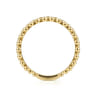 14K Yellow Gold Double Row Bujukan Beads Stackable Ring