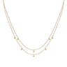 14K Yellow Gold Drops Necklace
