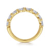 Fancy Wedding Ring in 14k Yellow Gold with Pear Natural Diamond at Gabriel & Co.