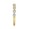 Fancy Wedding Ring in 14k Yellow Gold with Pear Natural Diamond at Gabriel & Co.