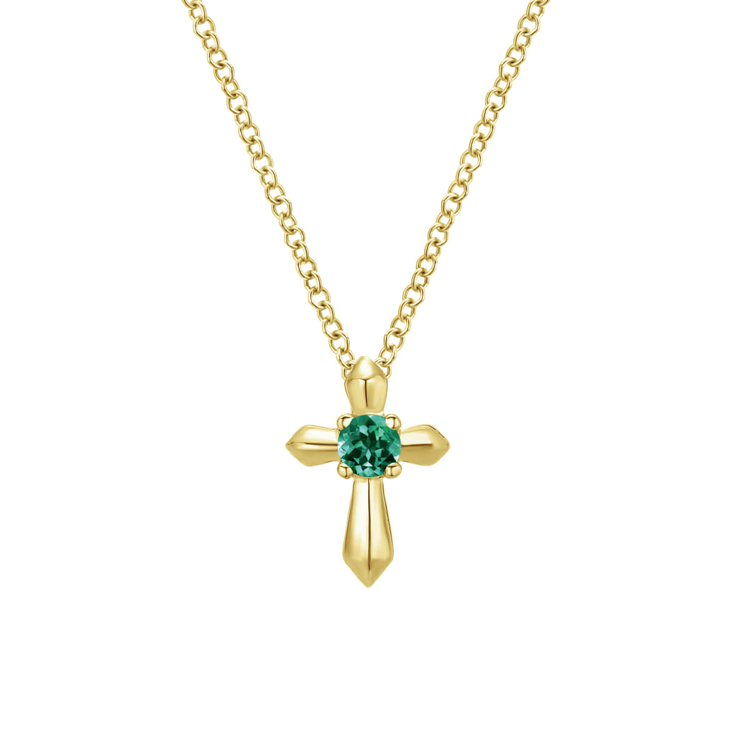 14k Yellow Gold Pendant Secret Garden SKU: NK1696Y4JEA