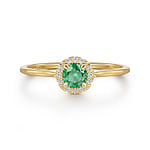 14K-Yellow-Gold-Emerald-and-Diamond-Halo-Promise-Ring1