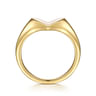 14K Yellow Gold Engravable Heart Ring
