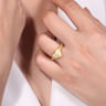 14K Yellow Gold Engravable Heart Ring