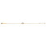 14K Yellow Gold Evil Eye Bracelet - 0.1 ct