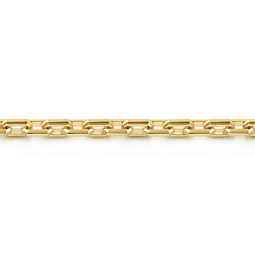 14K Yellow Gold Faceted Chain Bracelet - Shot 2