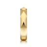 14K Yellow Gold Faceted Stackable Cigar Band