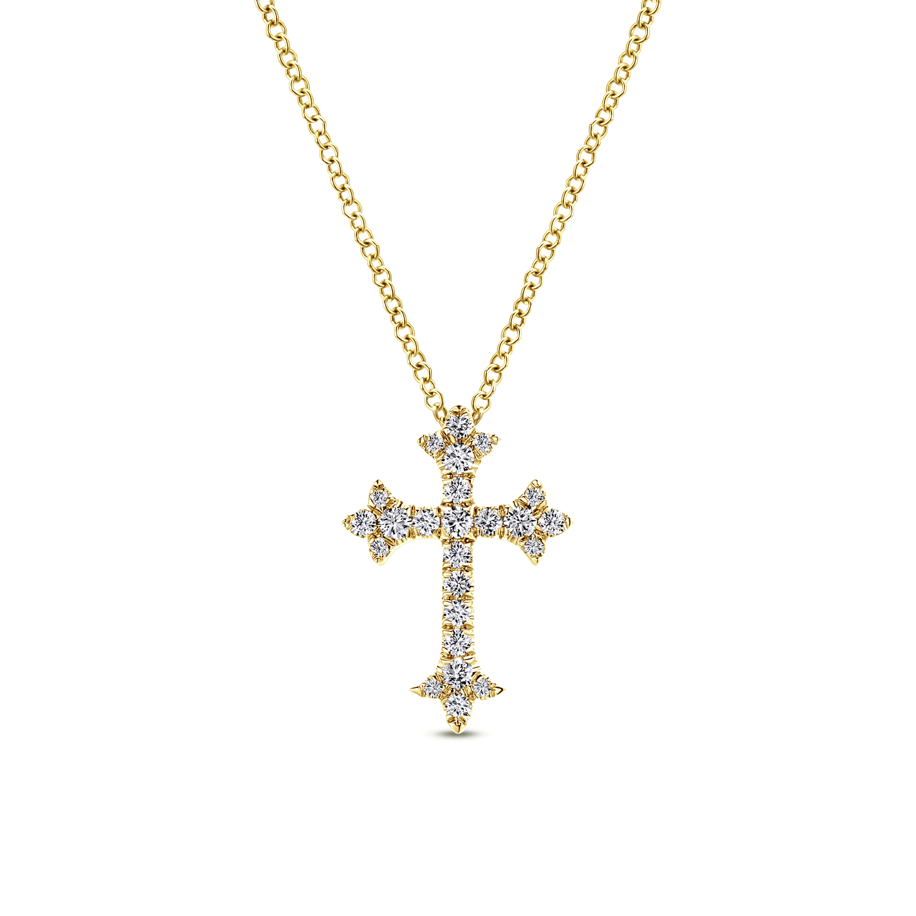 14K Yellow Gold Fashion Necklace - 0.26 ct - Shot 1