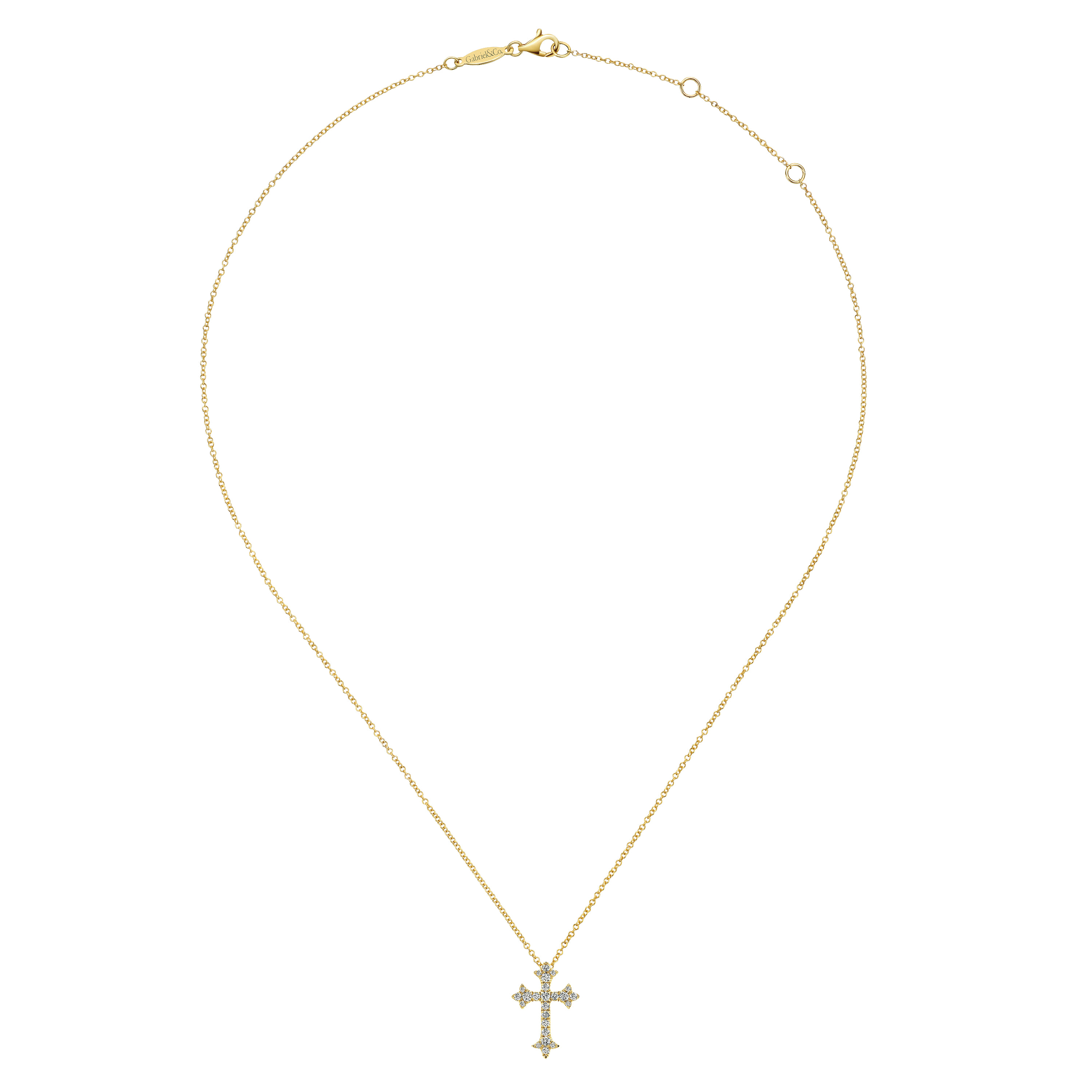 14K Yellow Gold Fashion Necklace - 0.26 ct - Shot 2