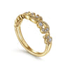 Fancy Wedding Ring in 14k Yellow Gold with Round Natural Diamond at Gabriel & Co.