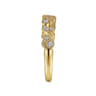 Fancy Wedding Ring in 14k Yellow Gold with Round Natural Diamond at Gabriel & Co.