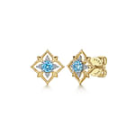 14K-Yellow-Gold-Floral-Swiss-Blue-Topaz-and-Diamond-Stud-Earrings1