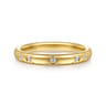 Straight Wedding Ring in 14k Yellow Gold with  Natural Diamond at Gabriel & Co.