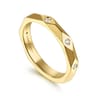 Straight Wedding Ring in 14k Yellow Gold with  Natural Diamond at Gabriel & Co.