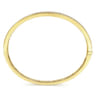 14K Yellow Gold Four Row Diamond Bangle - 2 ct