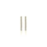 14K Yellow Gold French Pave 20mm Round Inside Out Diamond Hoop Earrings - 1.55 ct