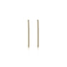 14K Yellow Gold French Pave 40mm Round Inside Out Diamond Hoop Earrings - 2.95 ct