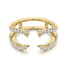 Enhancer Wedding Ring in 14k Yellow Gold with Round Natural Diamond at Gabriel & Co.