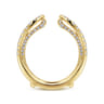 Enhancer Wedding Ring in 14k Yellow Gold with Round Natural Diamond at Gabriel & Co.
