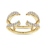 Enhancer Wedding Ring in 14k Yellow Gold with Round Natural Diamond at Gabriel & Co.
