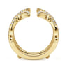 Enhancer Wedding Ring in 14k Yellow Gold with Round Natural Diamond at Gabriel & Co.