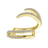 Enhancer Wedding Ring in 14k Yellow Gold with Round Natural Diamond at Gabriel & Co.